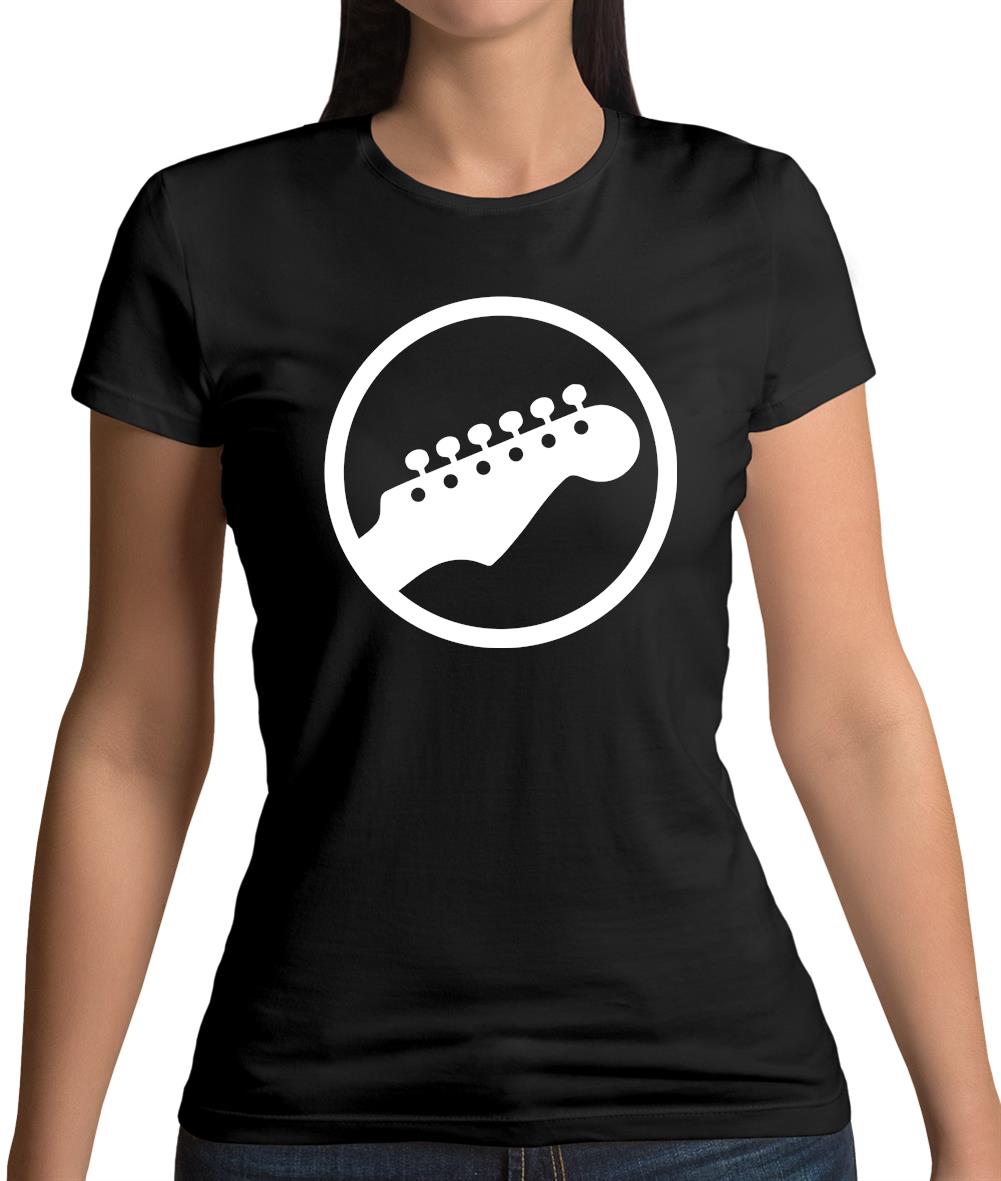 Guitar Headstock Womens T-Shirt