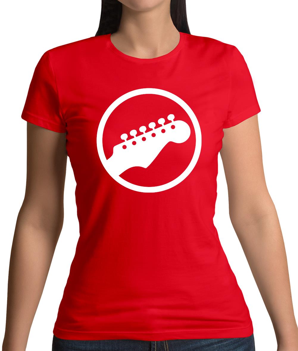 Guitar Headstock Womens T-Shirt