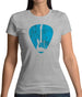 Guitar Pick Full Silhouette Womens T-Shirt