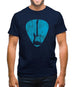 Guitar Pick Full Silhouette - Mens T-Shirt