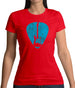 Guitar Pick Full Silhouette Womens T-Shirt