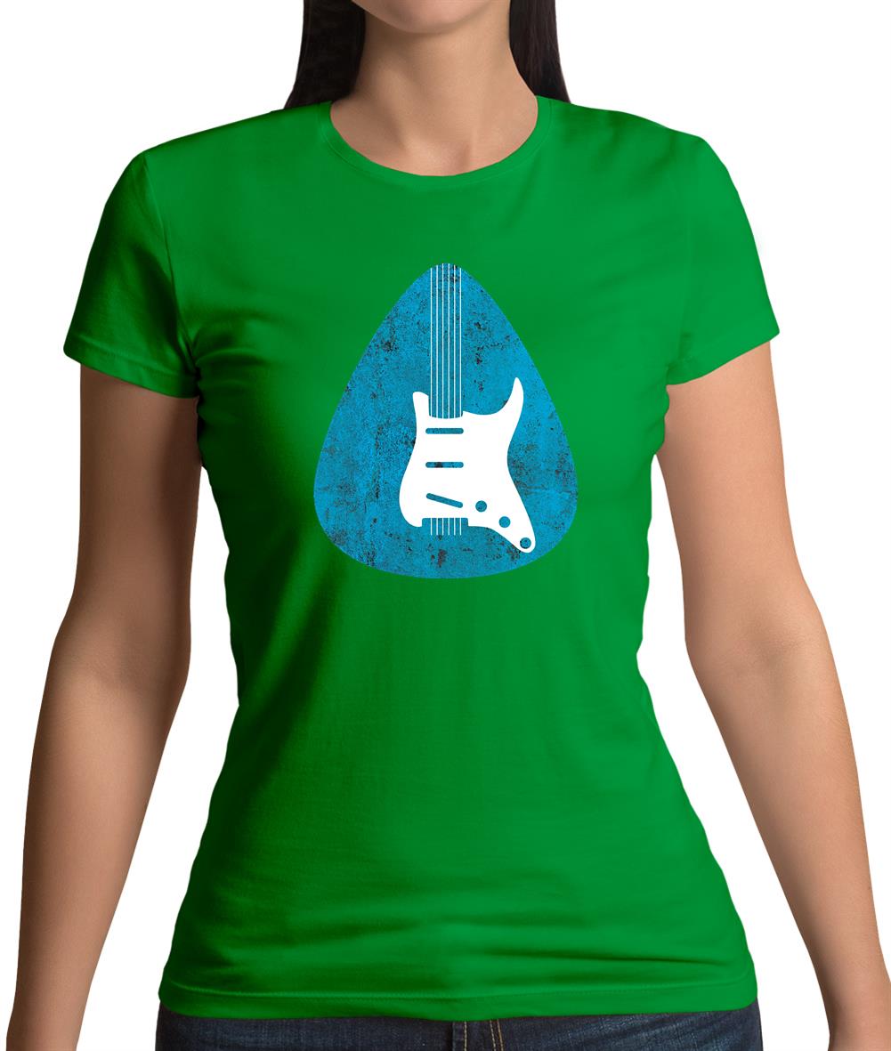Guitar Pick Scratch Plate Womens T-Shirt