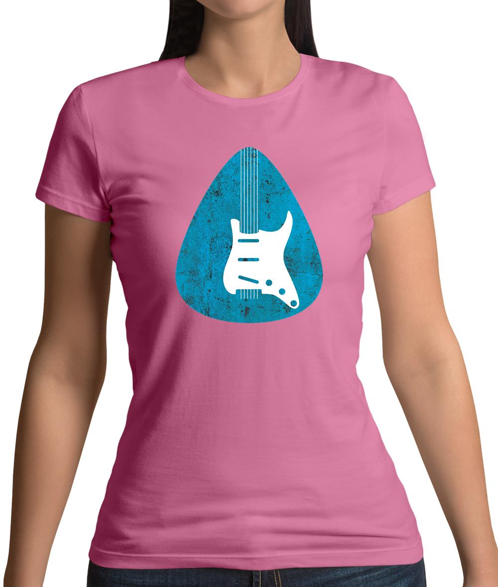 Guitar Pick Scratch Plate Womens T-Shirt