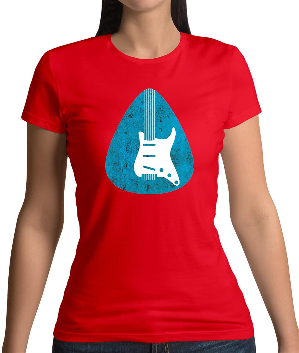 Guitar Pick Scratch Plate Womens T-Shirt