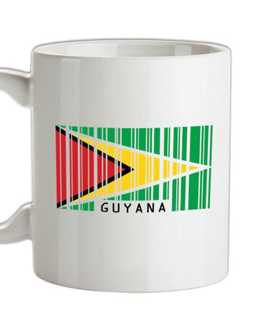 Guyana Barcode Style Flag Ceramic Mug