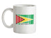 Guyana Barcode Style Flag Ceramic Mug