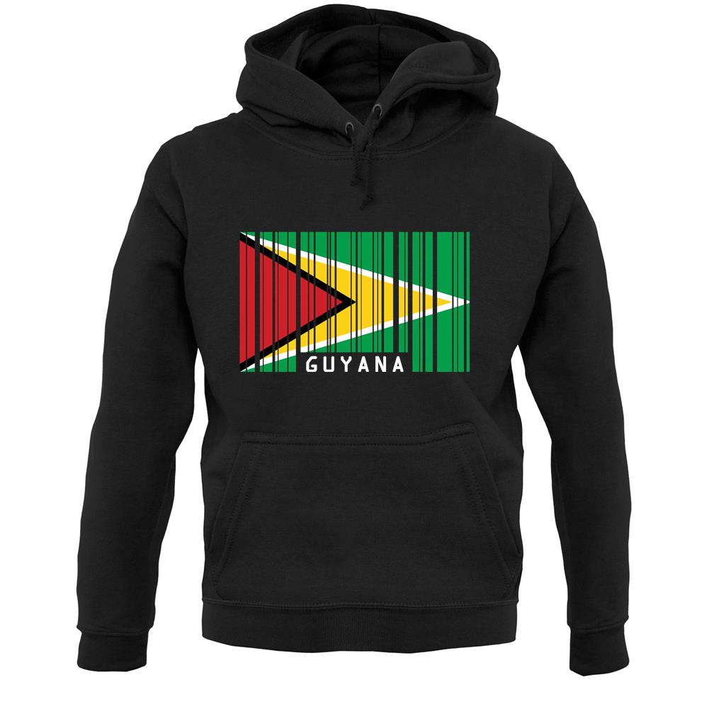 Guyana Barcode Style Flag Unisex Hoodie