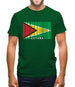 Guyana Barcode Style Flag Mens T-Shirt