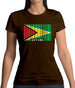 Guyana Barcode Style Flag Womens T-Shirt