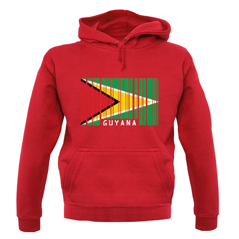 Guyana Barcode Style Flag unisex hoodie