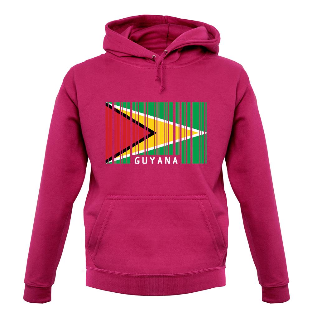 Guyana Barcode Style Flag unisex hoodie