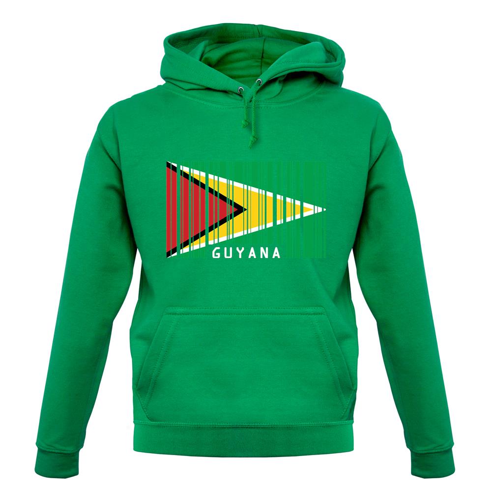 Guyana Barcode Style Flag unisex hoodie