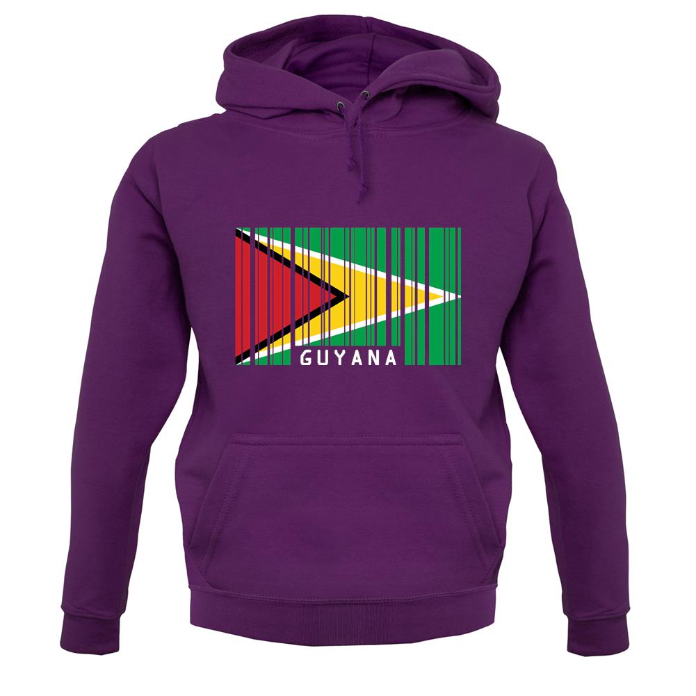 Guyana Barcode Style Flag unisex hoodie