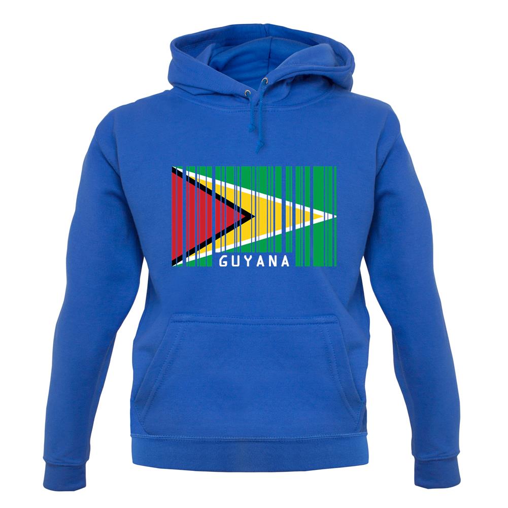 Guyana Barcode Style Flag unisex hoodie