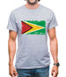 Guyana Grunge Style Flag Mens T-Shirt