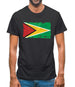 Guyana Grunge Style Flag Mens T-Shirt
