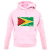 Guyana Grunge Style Flag unisex hoodie