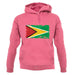 Guyana Grunge Style Flag unisex hoodie