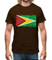Guyana Grunge Style Flag Mens T-Shirt