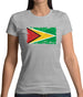 Guyana Grunge Style Flag Womens T-Shirt