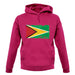 Guyana Grunge Style Flag unisex hoodie