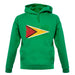Guyana Grunge Style Flag unisex hoodie
