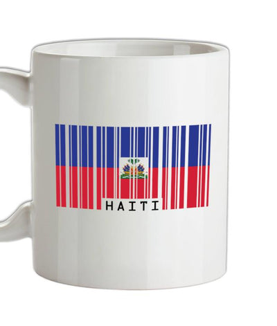 Haiti Barcode Style Flag Ceramic Mug