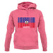 Haiti Barcode Style Flag unisex hoodie