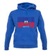 Haiti Barcode Style Flag unisex hoodie