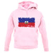 Haiti Grunge Style Flag unisex hoodie