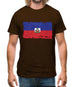 Haiti Grunge Style Flag Mens T-Shirt