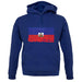 Haiti Grunge Style Flag unisex hoodie