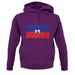 Haiti Grunge Style Flag unisex hoodie