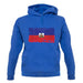 Haiti Grunge Style Flag unisex hoodie