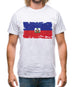 Haiti Grunge Style Flag Mens T-Shirt