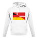 Half German Half Danish Flag unisex hoodie