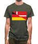 Half German Half Danish Flag Mens T-Shirt