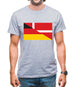 Half German Half Danish Flag Mens T-Shirt