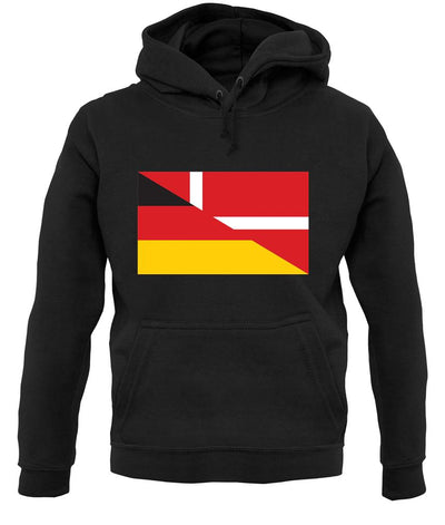 Half German Half Danish Flag unisex hoodie