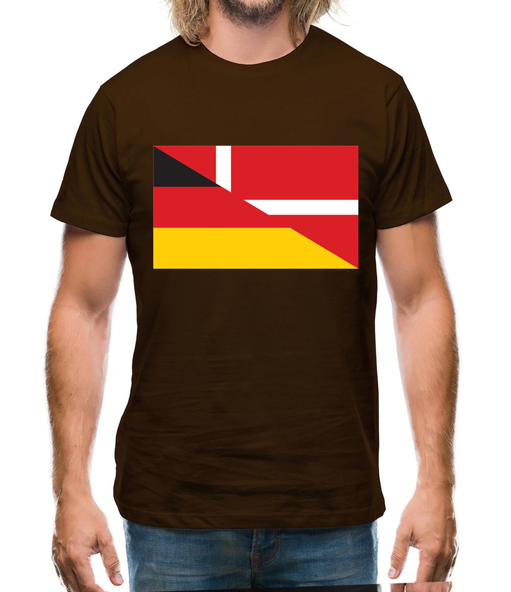 Half German Half Danish Flag Mens T-Shirt