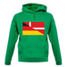 Half German Half Danish Flag unisex hoodie