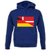 Half German Half Danish Flag unisex hoodie