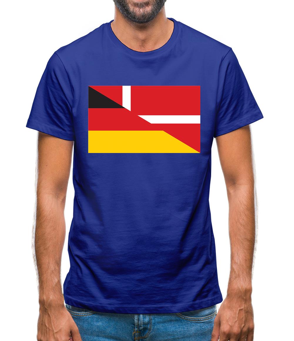 Half German Half Danish Flag Mens T-Shirt