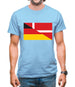 Half German Half Danish Flag Mens T-Shirt