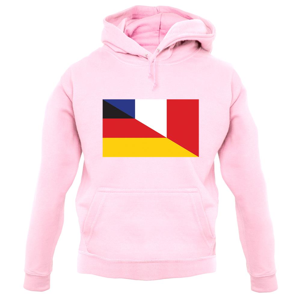 Half German Half French Flag unisex hoodie