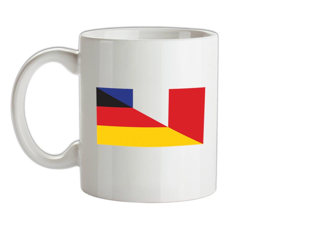 Half German Half French Flag Ceramic Mug