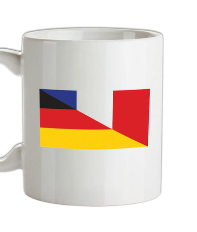 Half German Half French Flag Ceramic Mug