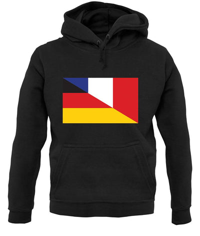 Half German Half French Flag unisex hoodie