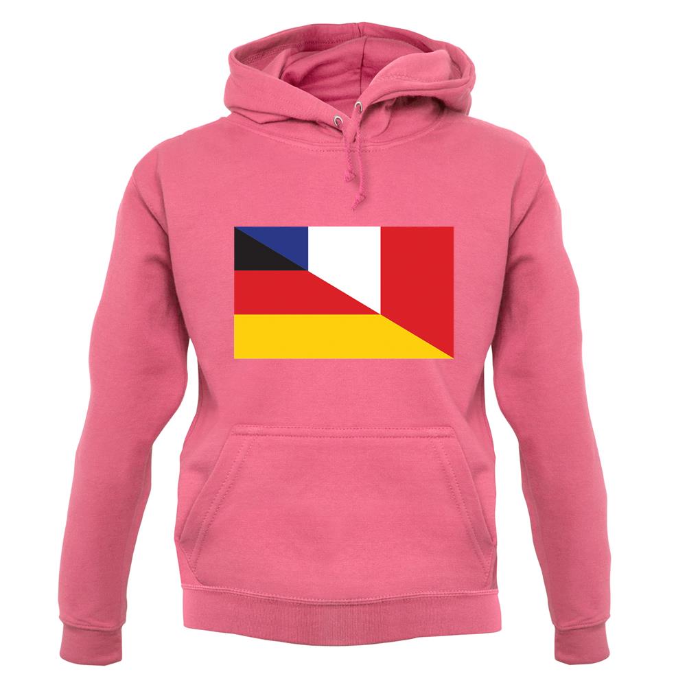 Half German Half French Flag unisex hoodie