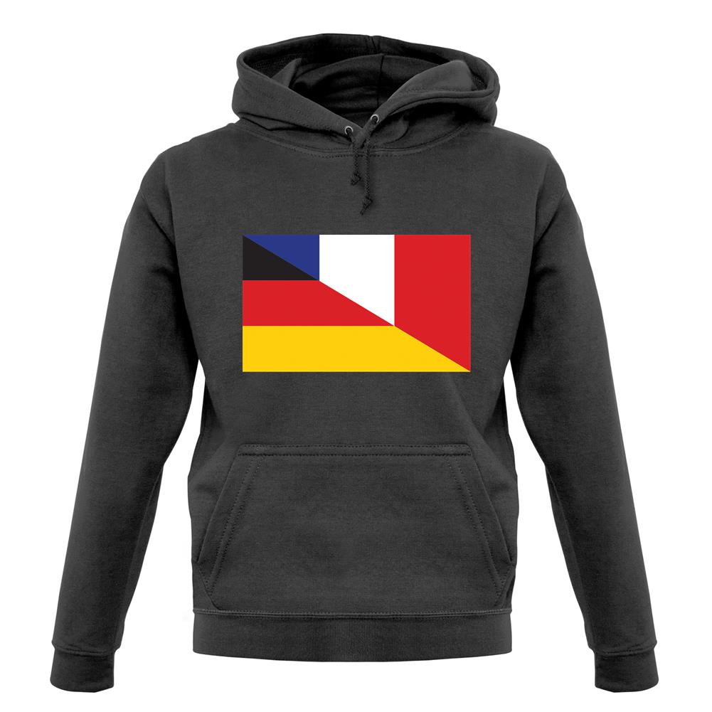 Half German Half French Flag unisex hoodie